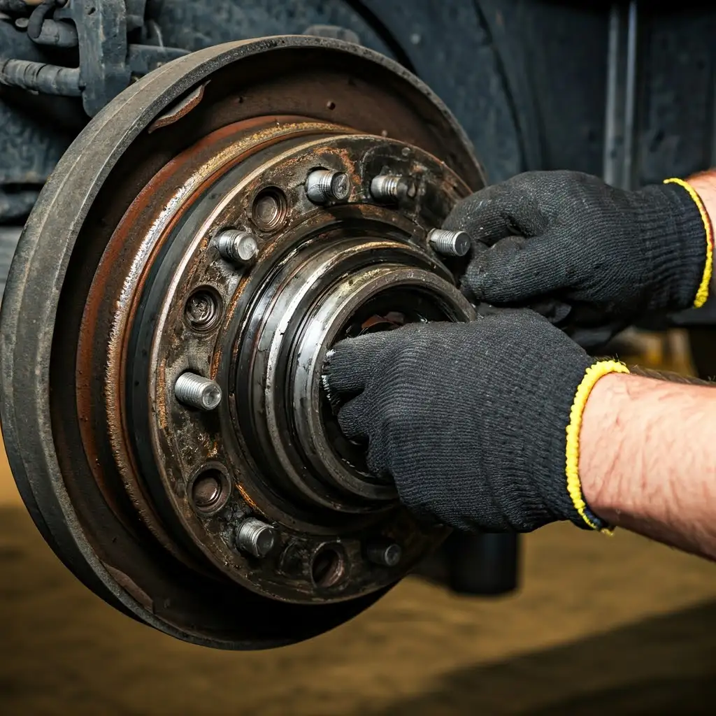 Annual trailer maintenance: servicing wheel bearings for enclosed trailer inspection